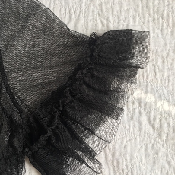 H&M Sheer Mesh Top Black NWT - Picture 3 of 4